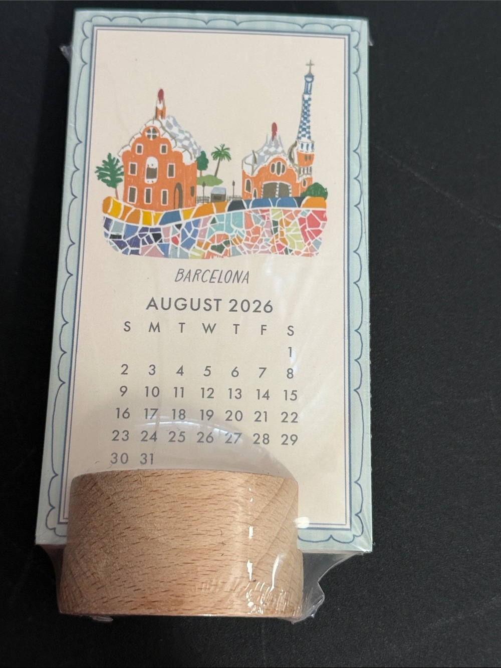 Molly & Rex small table calendar 26-27 Spain designs